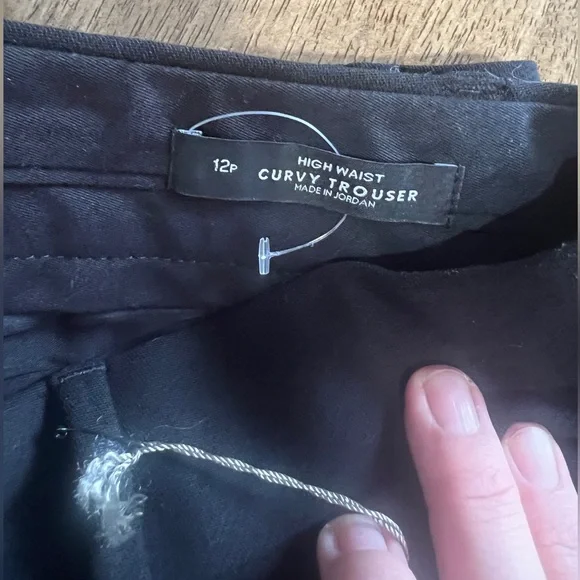 LOFT Curvy High Waist Trouser- 12 Petite - Black - Picture 3 of 3